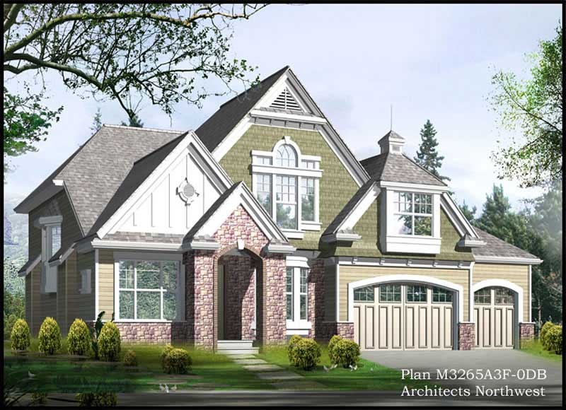 3-Bedroom, 3265 Sq Ft Craftsman Home Plan - 115-1367 - Main Exterior