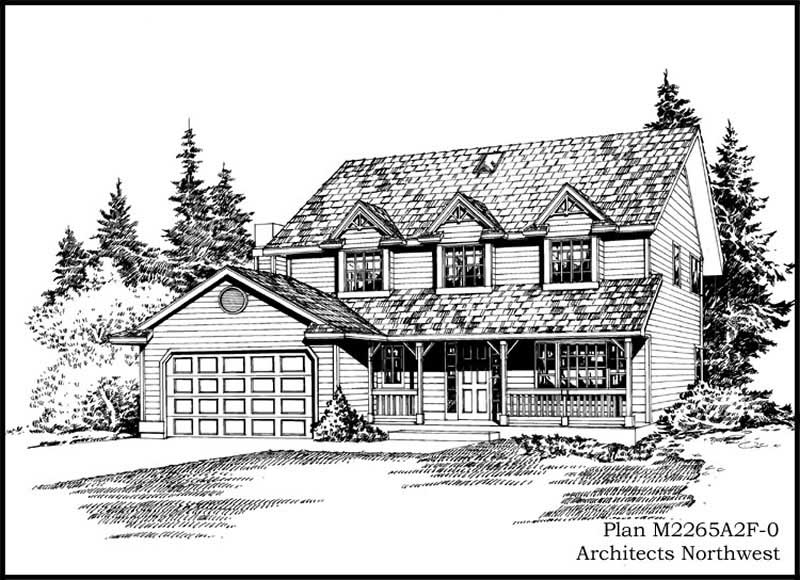 4-Bedroom, 2265 Sq Ft Cape Cod House Plan - 115-1390 - Front Exterior