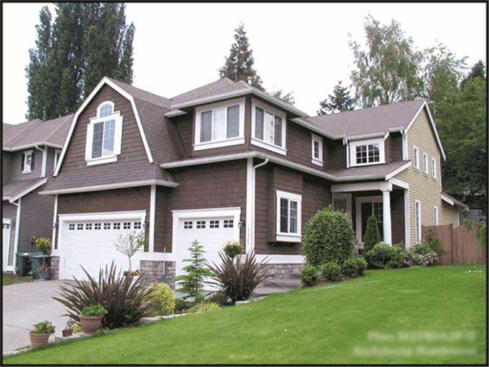 4-Bedroom, 2780 Sq Ft Craftsman Home Plan - 115-1396 - Main Exterior