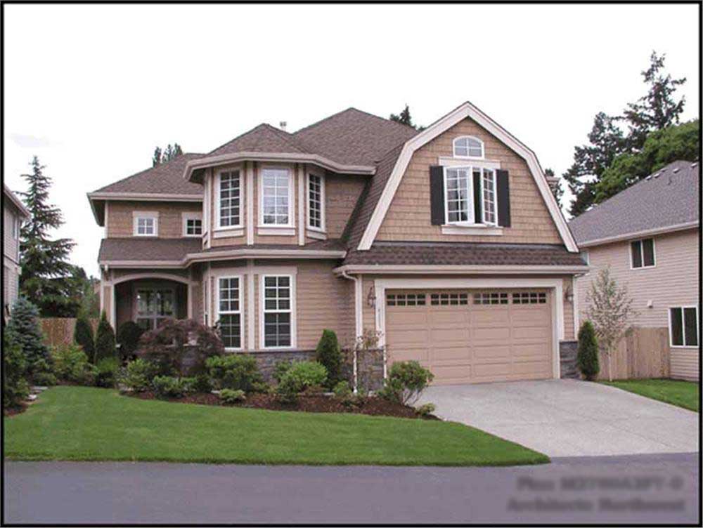 4-Bedroom, 2805 Sq Ft Craftsman Home Plan - 115-1397 - Main Exterior