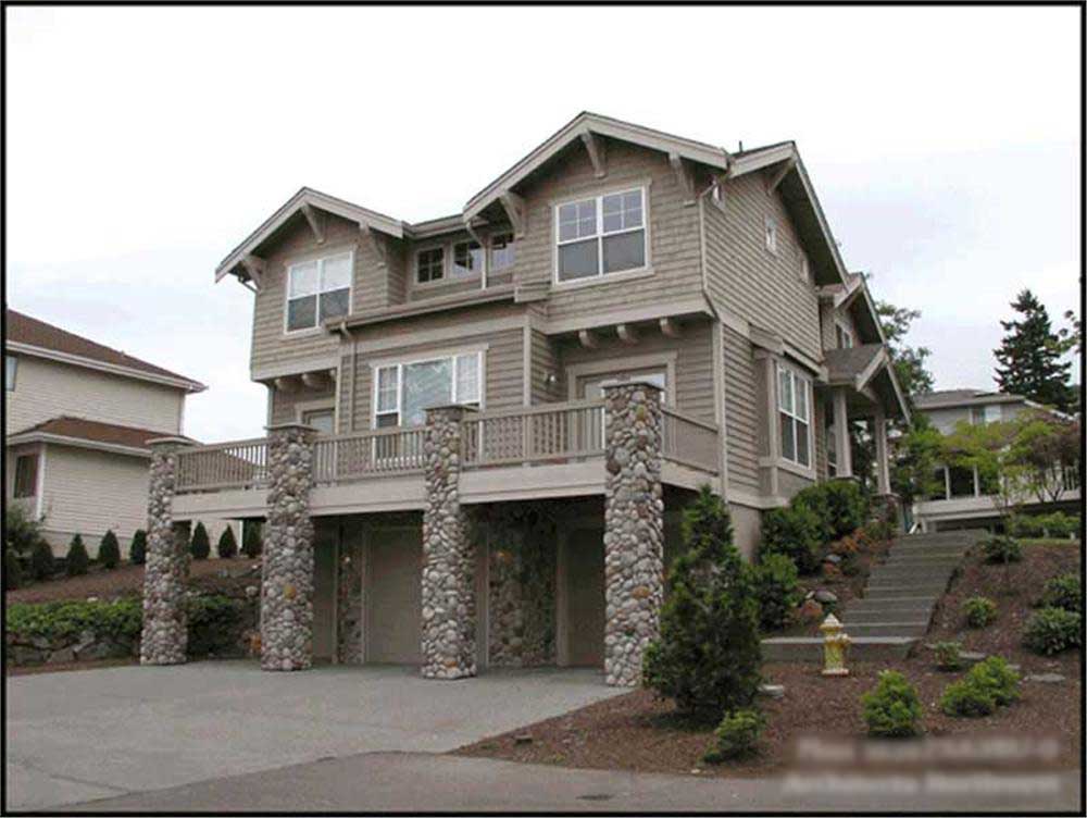 3-Bedroom, 2675 Sq Ft Craftsman House Plan - 115-1427 - Front Exterior