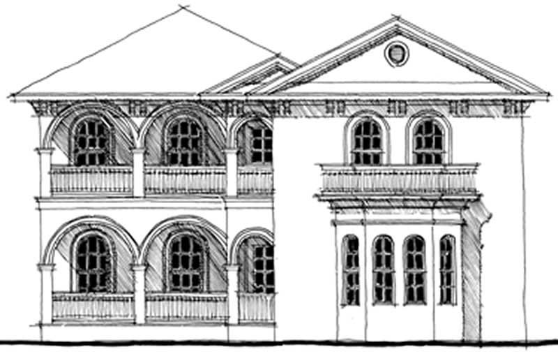 4-Bedroom, 3772 Sq Ft Southern Home Plan - 116-1059 - Main Exterior