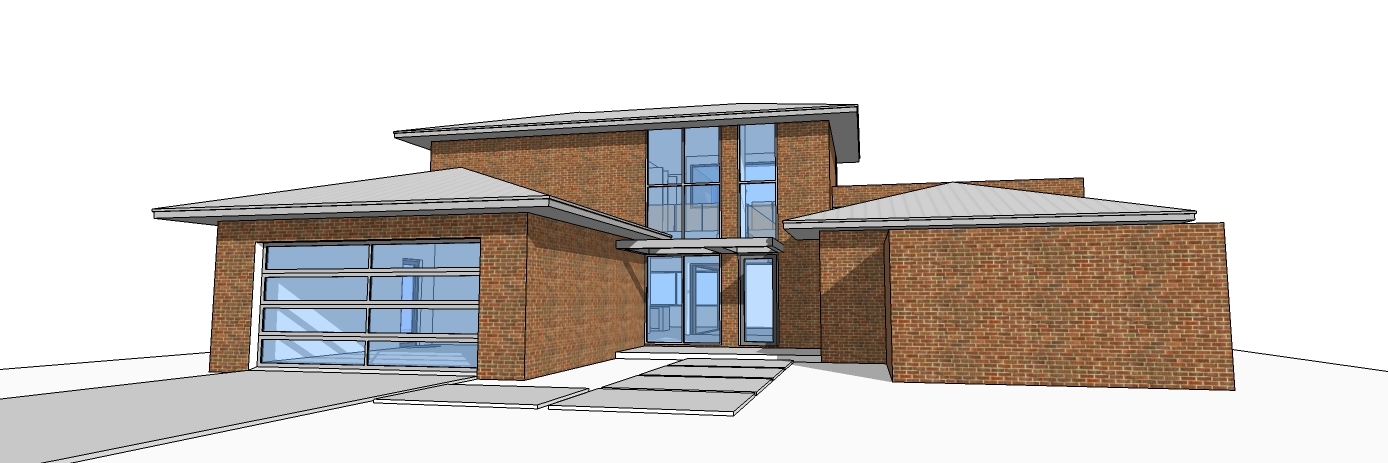 3-Bedroom, 2459 Sq Ft Modern House Plan - 116-1079 - Front Exterior