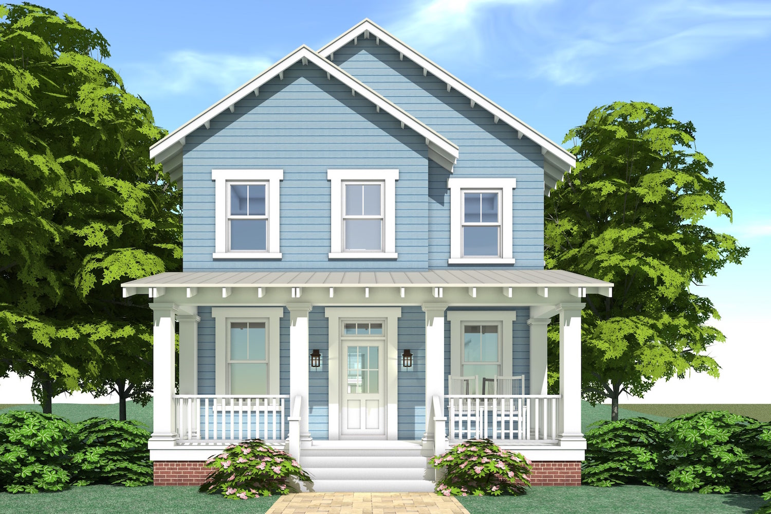 3-Bedroom, 2080 Sq Ft Farmhouse House Plan - 116-1088 - Front Exterior