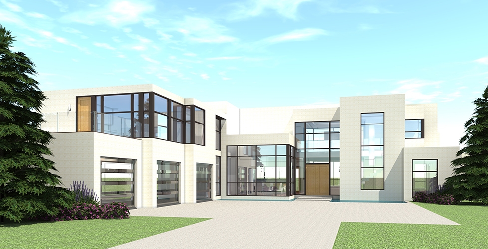 5-Bedroom, 5165 Sq Ft Modern Home Plan - 116-1106 - Main Exterior