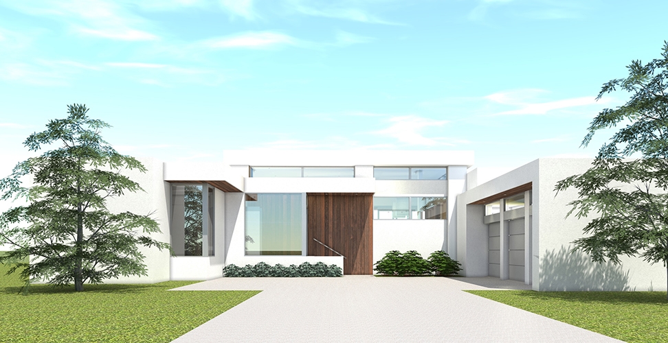 4-Bedroom, 3304 Sq Ft Modern Home Plan - 116-1107 - Main Exterior