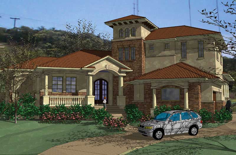 5-Bedroom, 4436 Sq Ft Home Plan - 117-1058 - Main Exterior