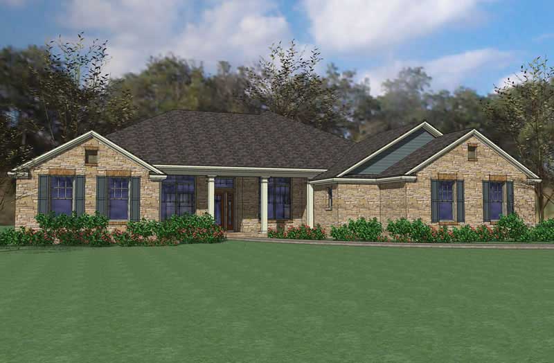 4-Bedroom, 2995 Sq Ft Ranch Home Plan - 117-1084 - Main Exterior