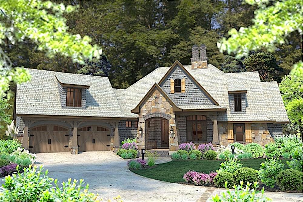 4-Bedroom, 2482 Sq Ft Cottage Home Plan - 117-1102 - Main Exterior