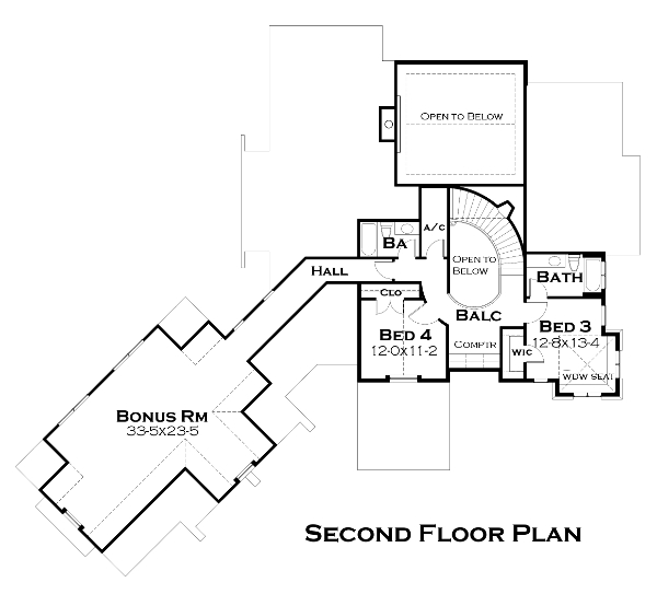 Floor Plan Bonus Room