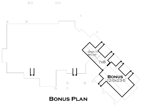 Floor Plan Bonus Room