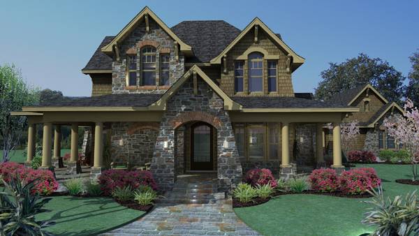 3-Bedroom, 2552 Sq Ft Country Home Plan - 117-1120 - Main Exterior