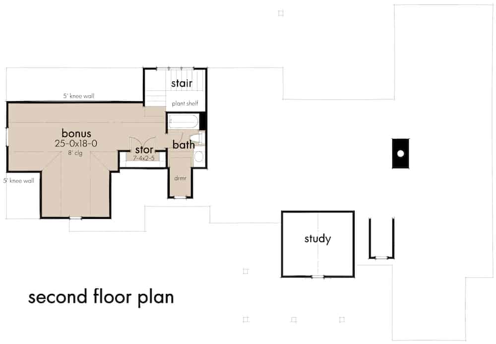 Floor Plan Bonus Room