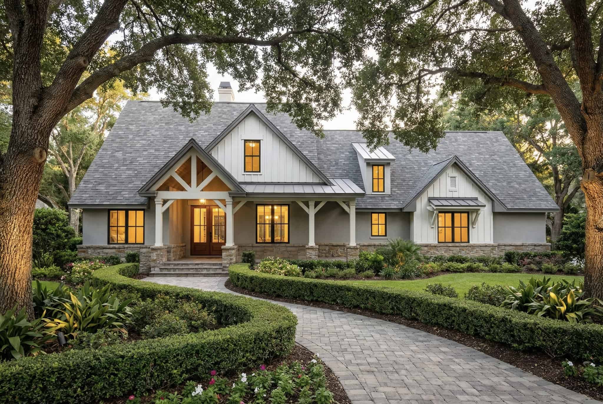 3-Bedroom, 1618 Sq Ft Farmhouse House Plan - 117-1157 - Front Exterior