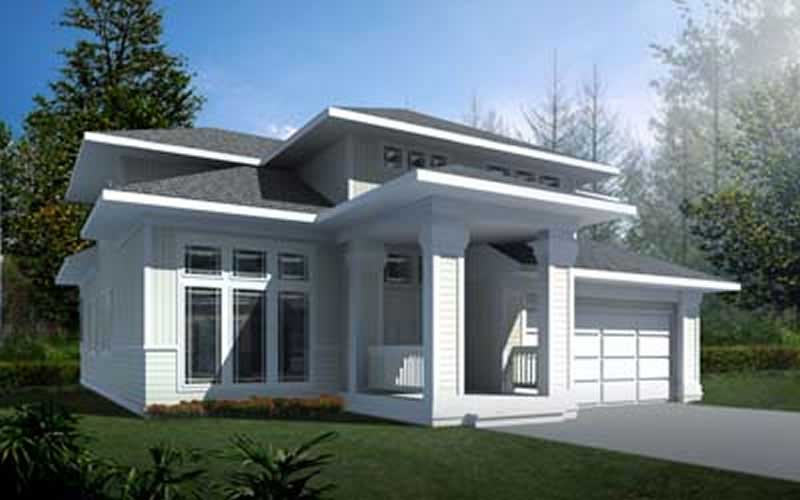 3-Bedroom, 2503 Sq Ft Ranch House Plan - 119-1056 - Front Exterior