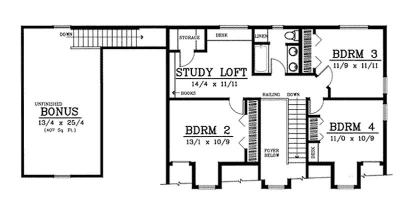 Upper Floor Plan