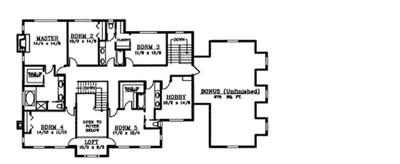 Upper Floor Plan