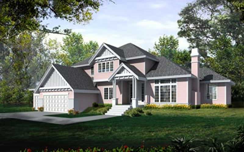 4-Bedroom, 3114 Sq Ft European House Plan - 119-1202 - Front Exterior