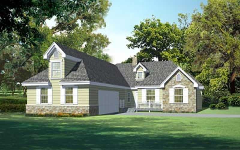 4-Bedroom, 2038 Sq Ft Ranch Home Plan - 119-1237 - Main Exterior