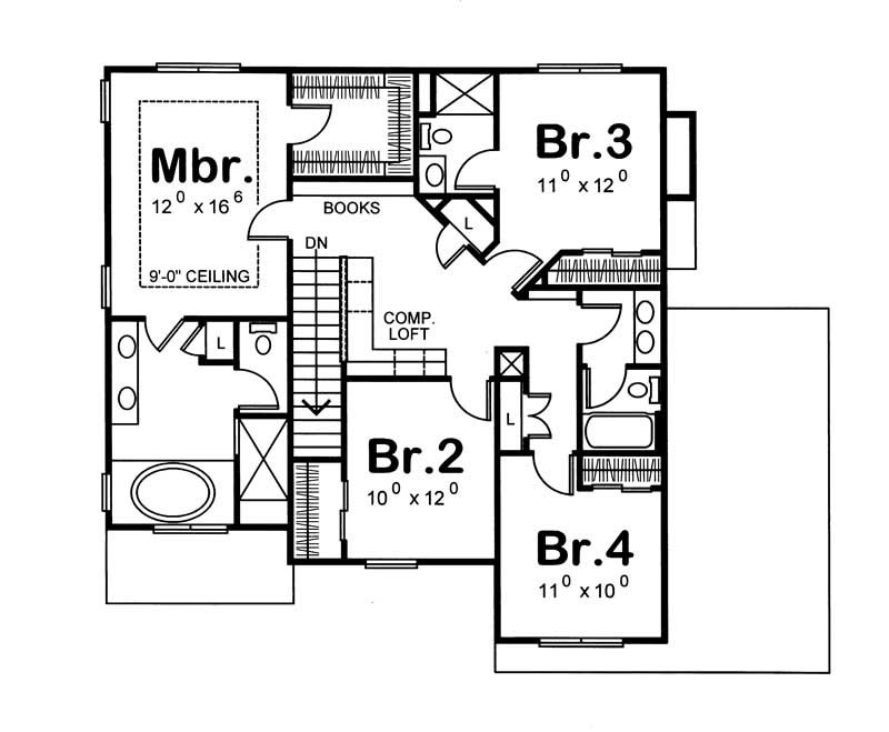 Upper Level Floor Plan