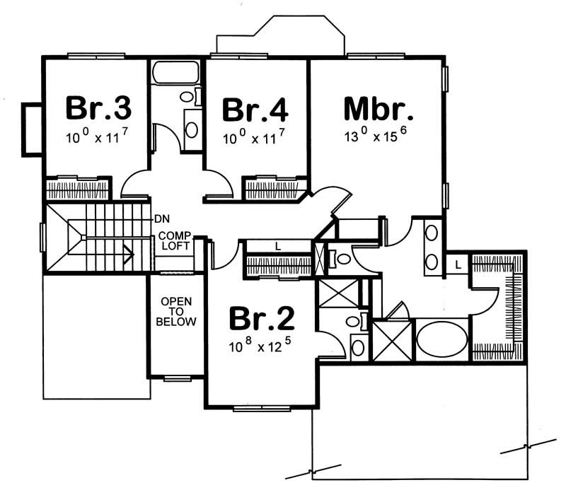 Upper Level Floor Plan
