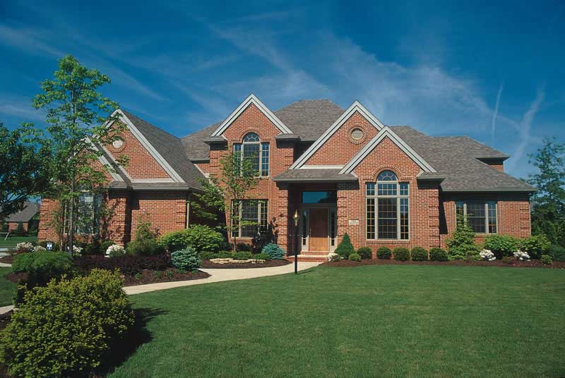 4-Bedroom, 3448 Sq Ft European House Plan - 120-1141 - Front Exterior