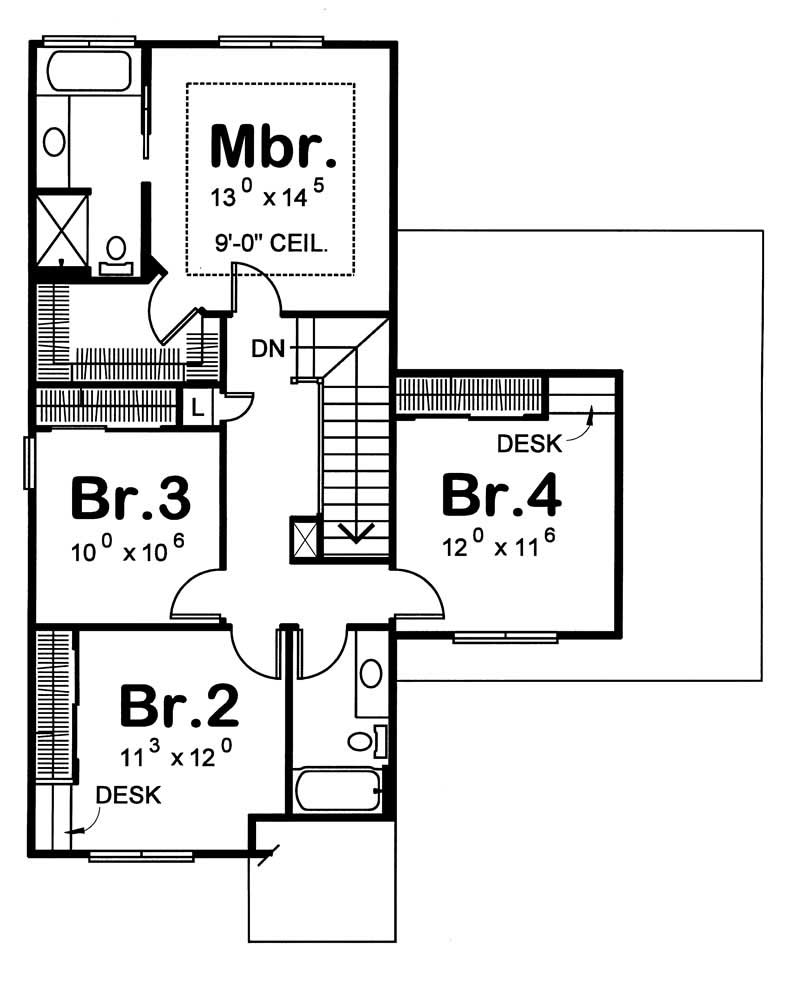 Upper Level Floor Plan