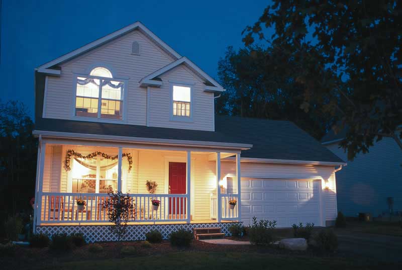 3-Bedroom, 1297 Sq Ft Country Home Plan - 120-1368 - Main Exterior