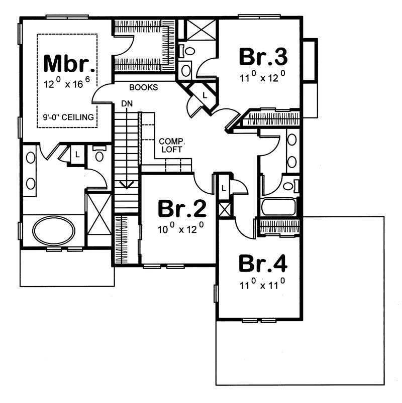 Upper Level Floor Plan