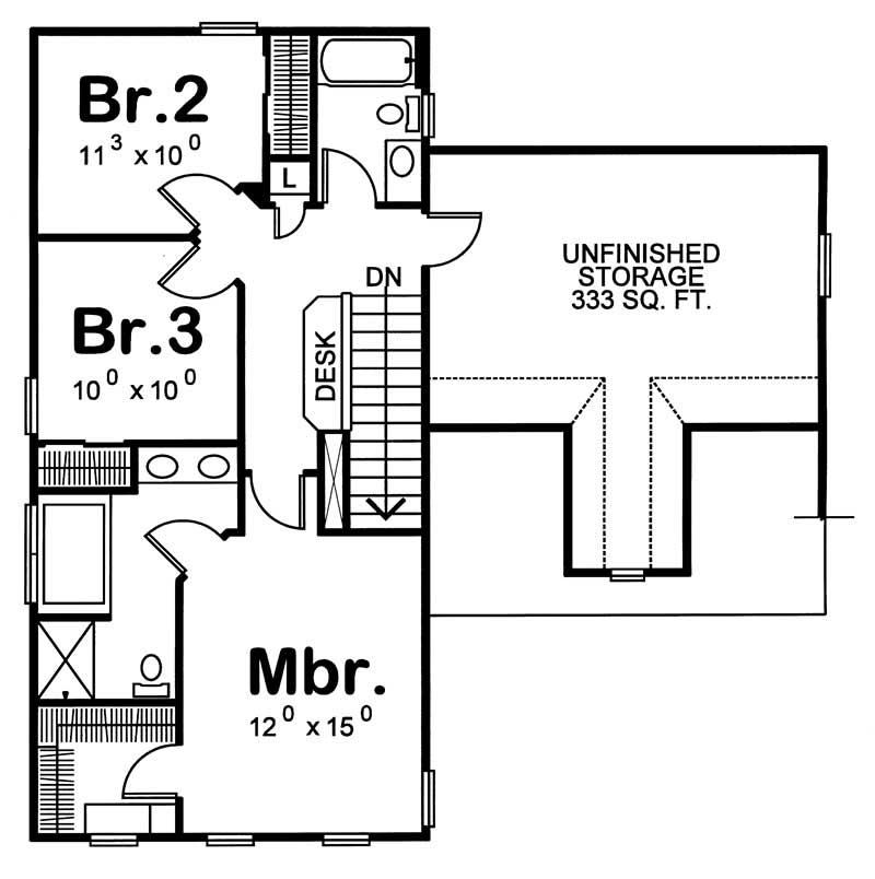 Upper Level Floor Plan