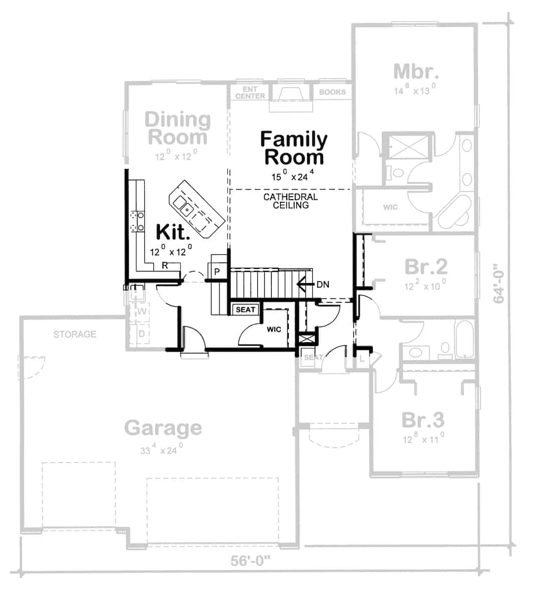 Alternative Main Level Layout