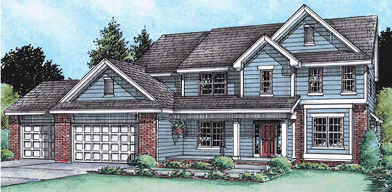 4-Bedroom, 2797 Sq Ft Ranch Home Plan - 120-2119 - Main Exterior