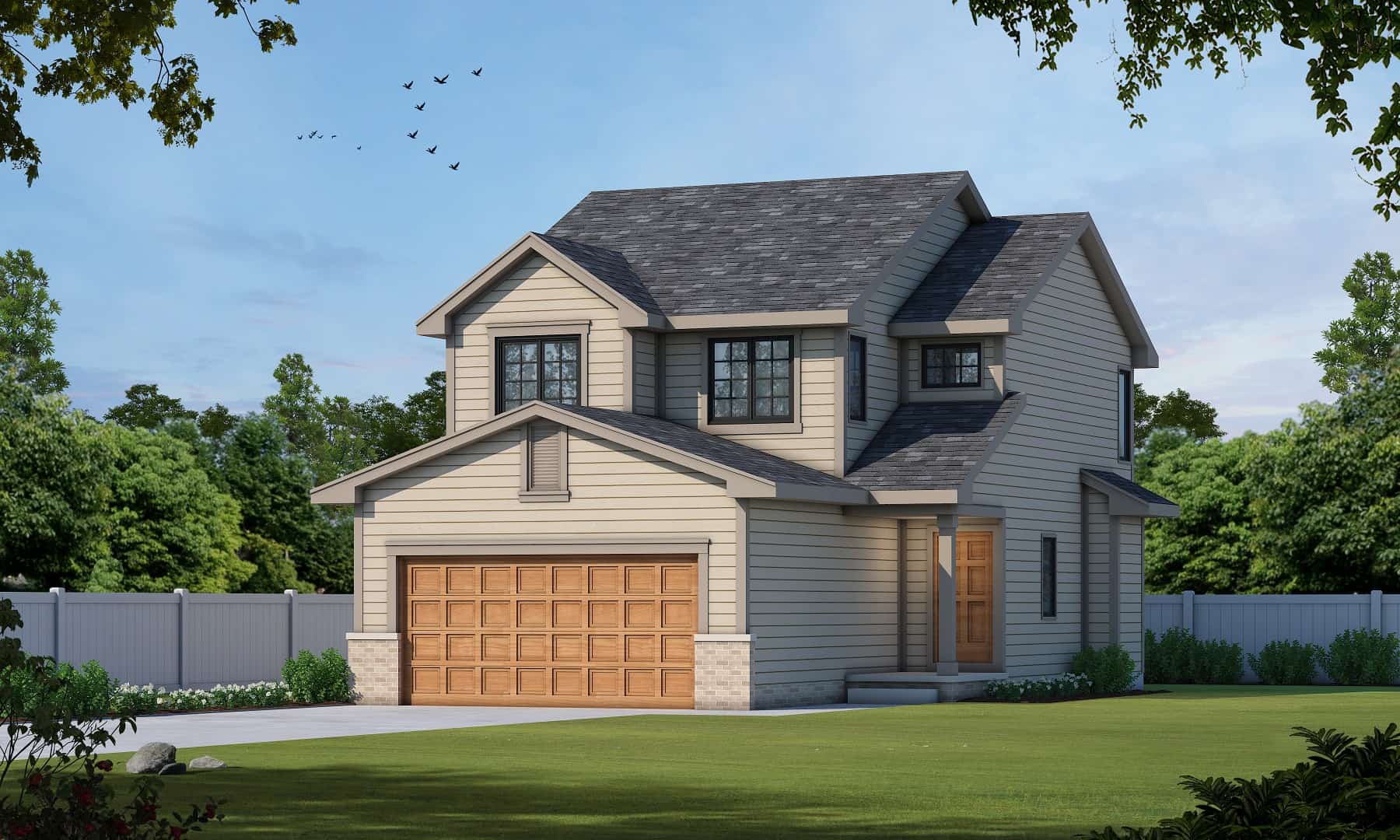 3-Bedroom, 1440 Sq Ft Small House Plans - 120-2199 - Front Exterior