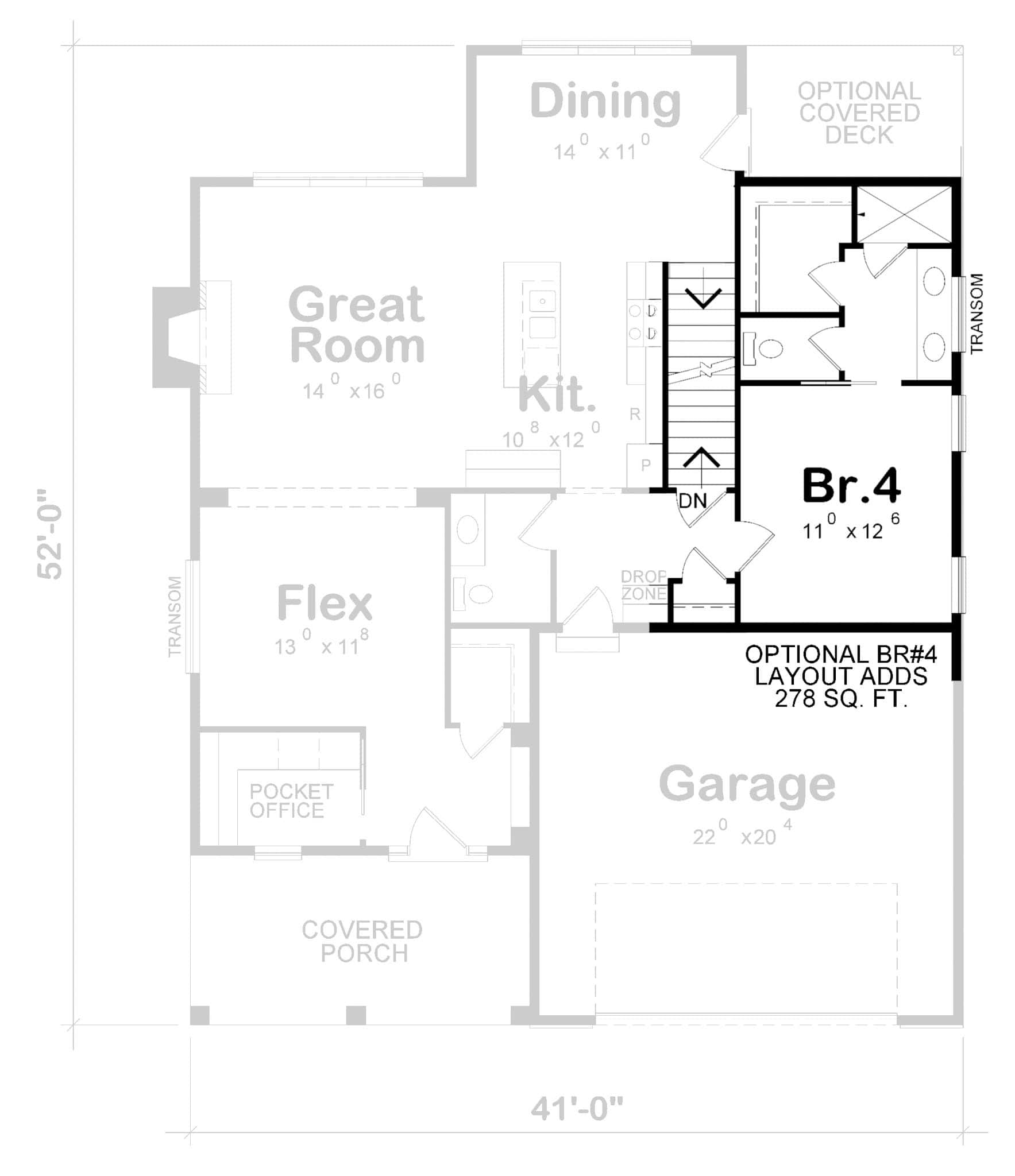 Basement Option Stair Location