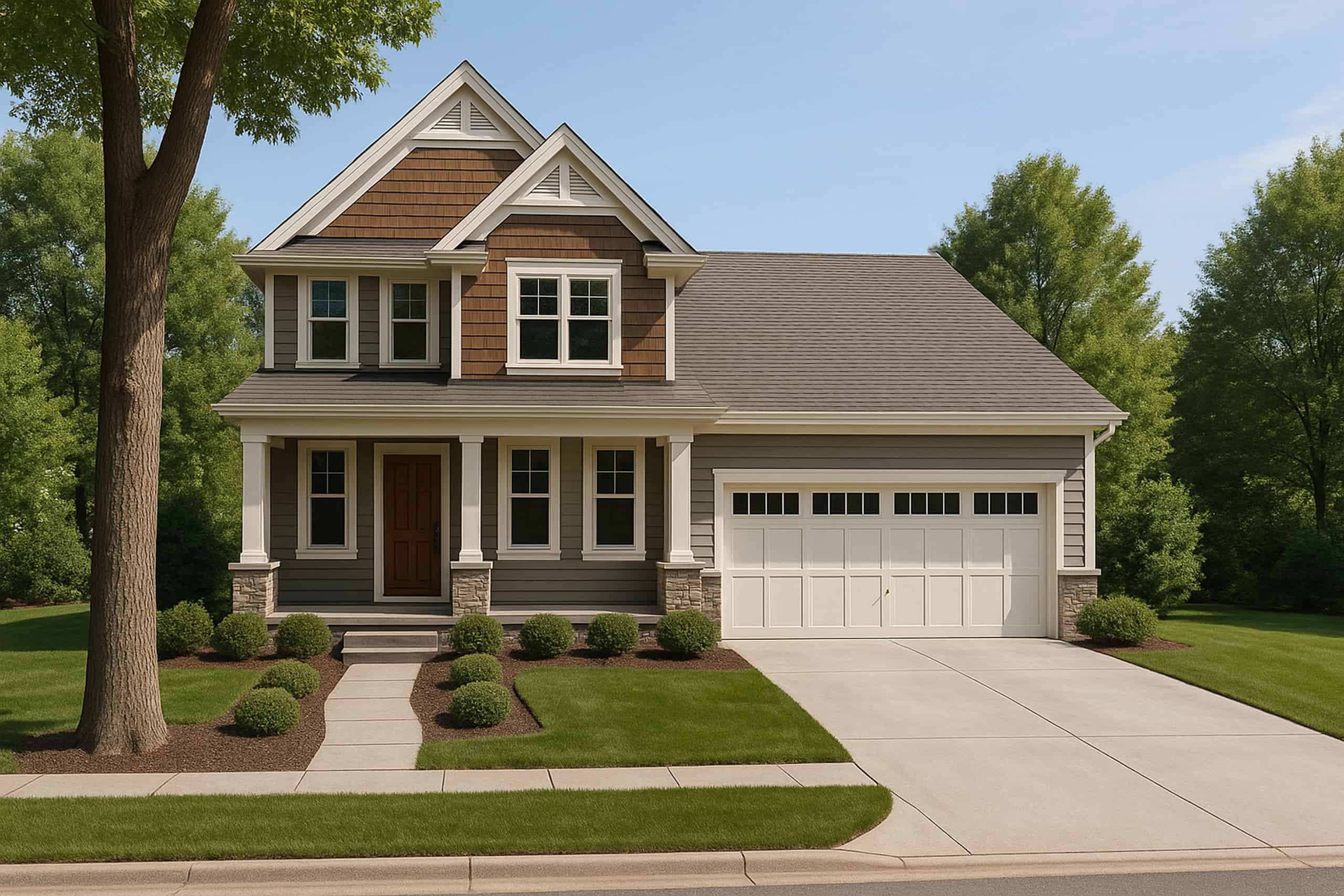 3-Bedroom, 1905 Sq Ft Craftsman House Plan - 120-2261 - Front Exterior