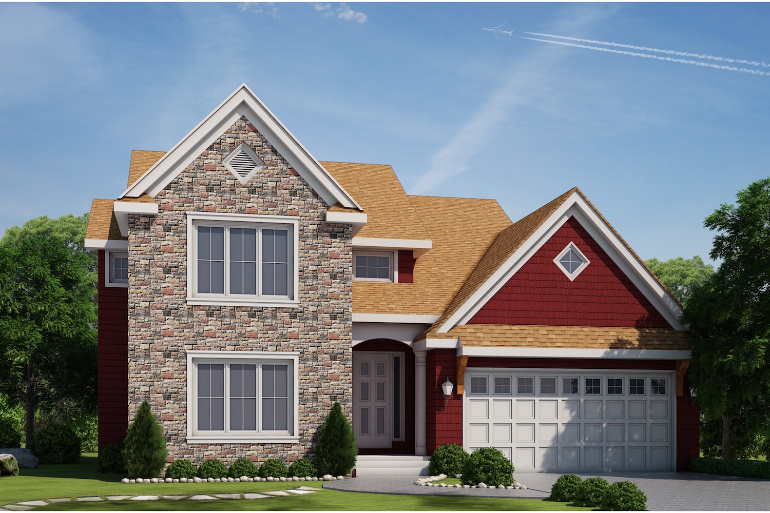 3-Bedroom, 2228 Sq Ft Colonial House Plan - 120-2479 - Front Exterior