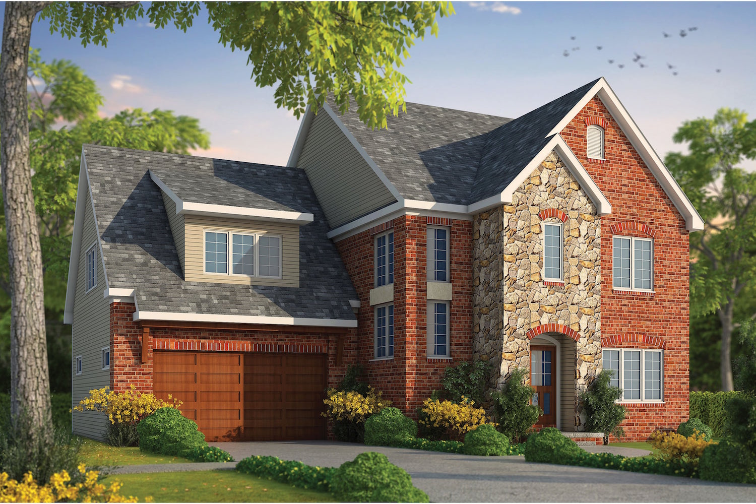 4-Bedroom, 2708 Sq Ft European Home Plan - 120-2481 - Main Exterior