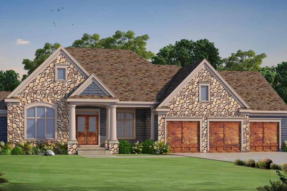 1–3-Bedroom, 2796–4683 Sq Ft European Home - Plan #120-2490 - Main Exterior