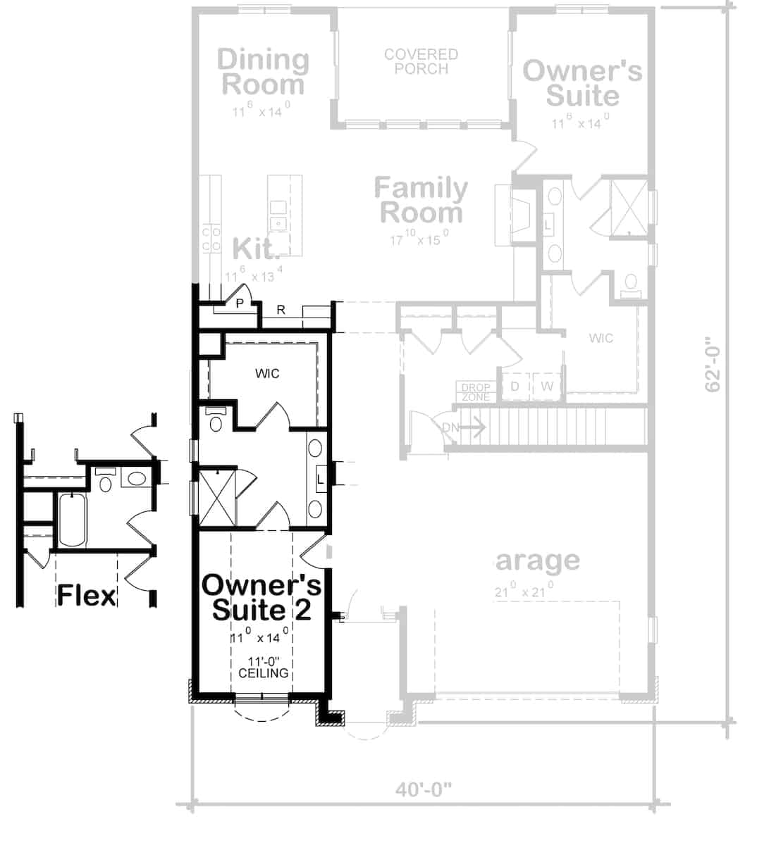 Alternative Main Level Layout