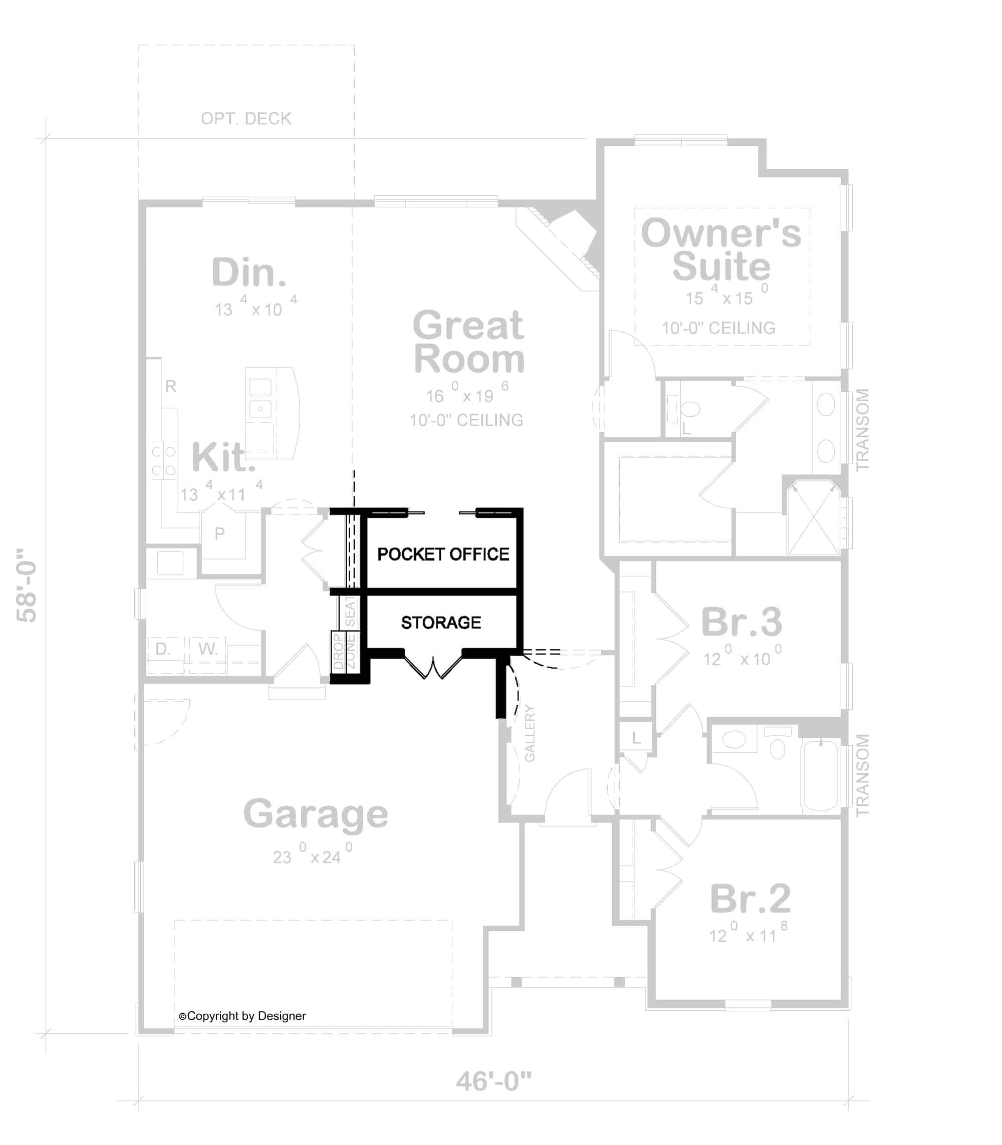 Basement Option Stair Location