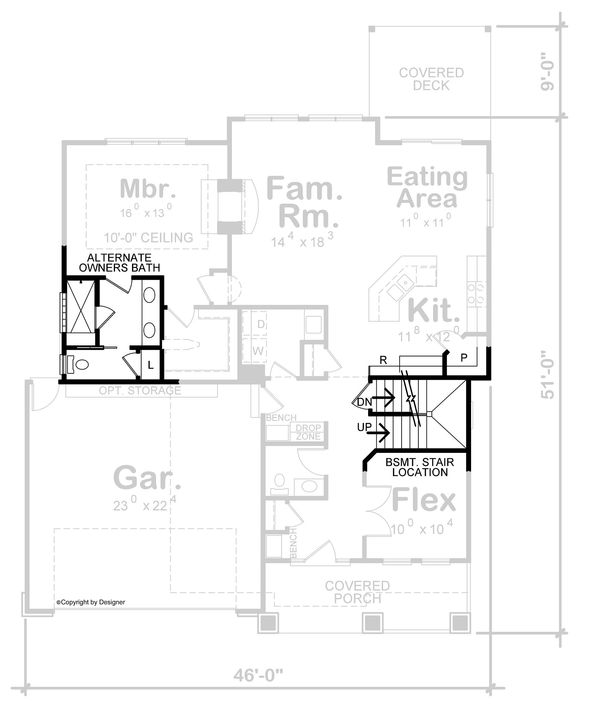 Alternative Main Level Layout