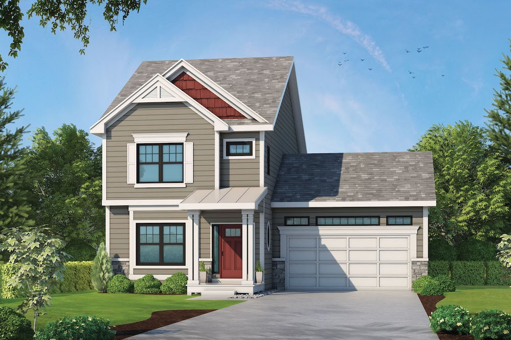 3-Bedroom, 1751 Sq Ft Traditional Home Plan - 120-2584 - Main Exterior