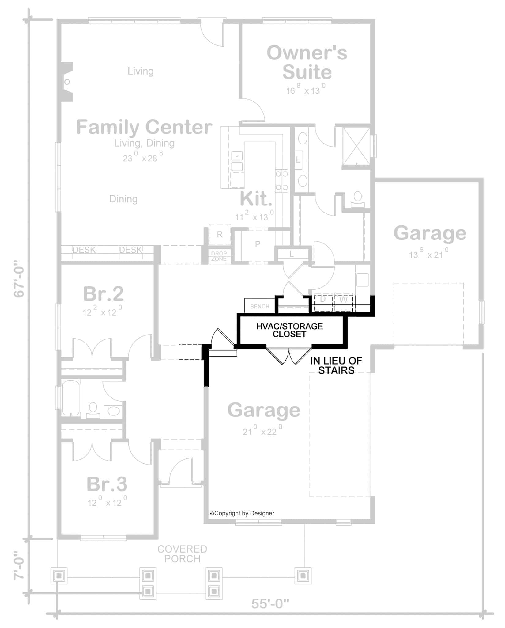 Basement Option Stair Location