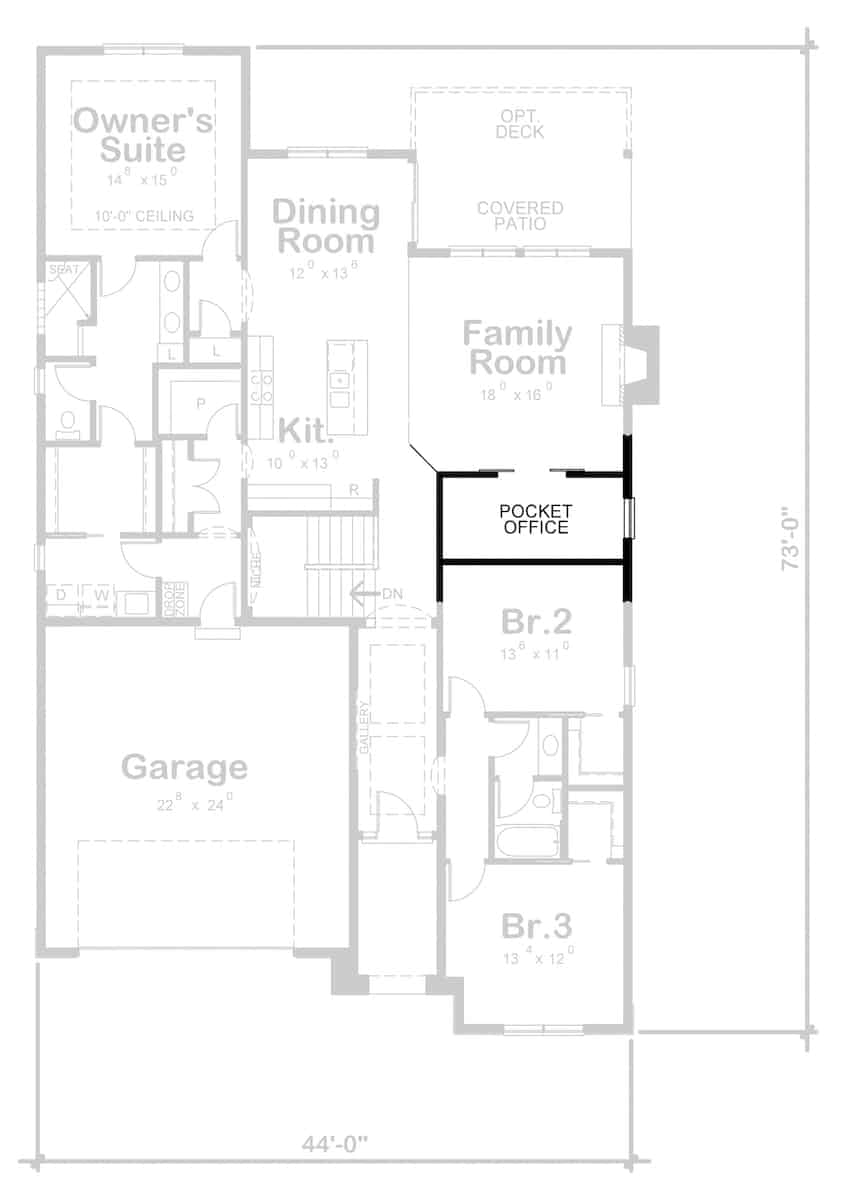 Alternative Main Level Layout
