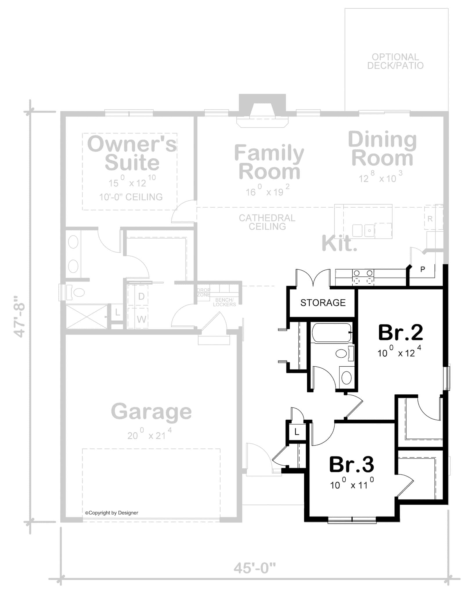 Alternative Main Level Layout