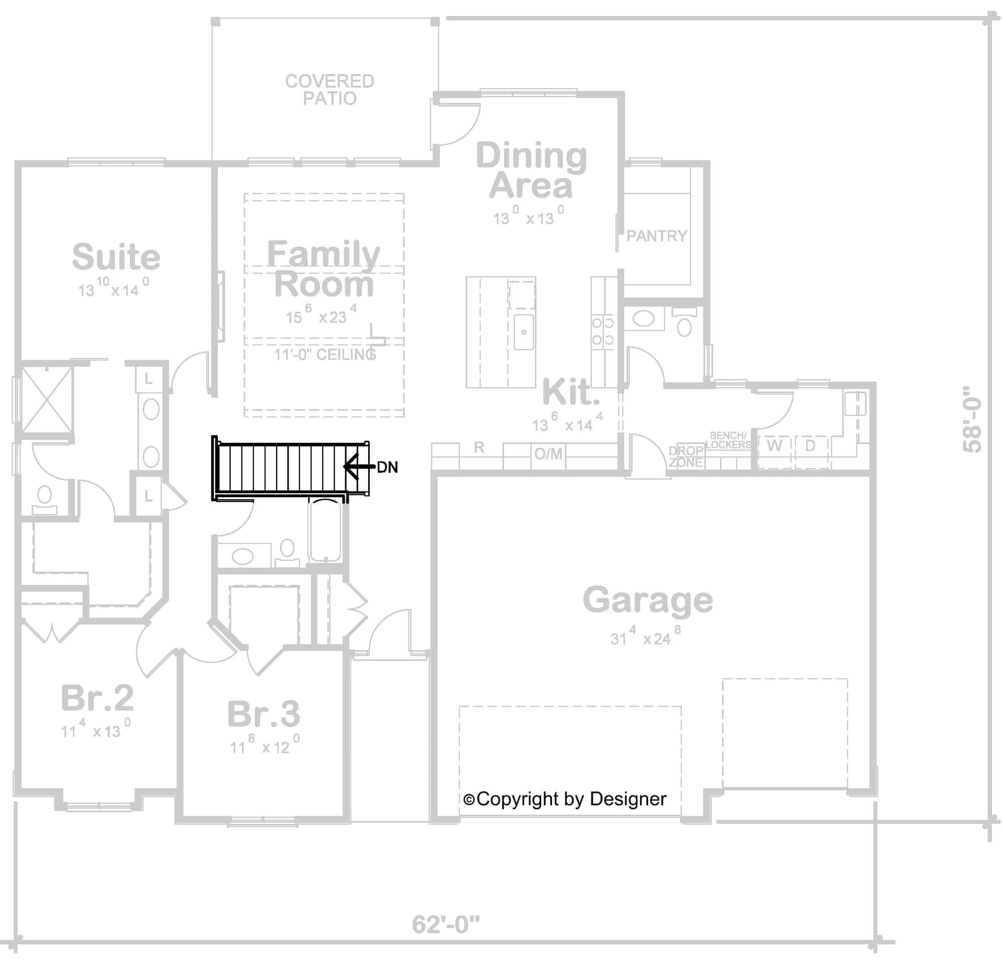 Basement Option Stair Location