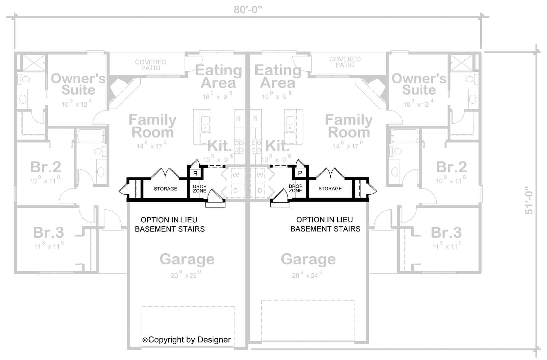 Basement Option Stair Location