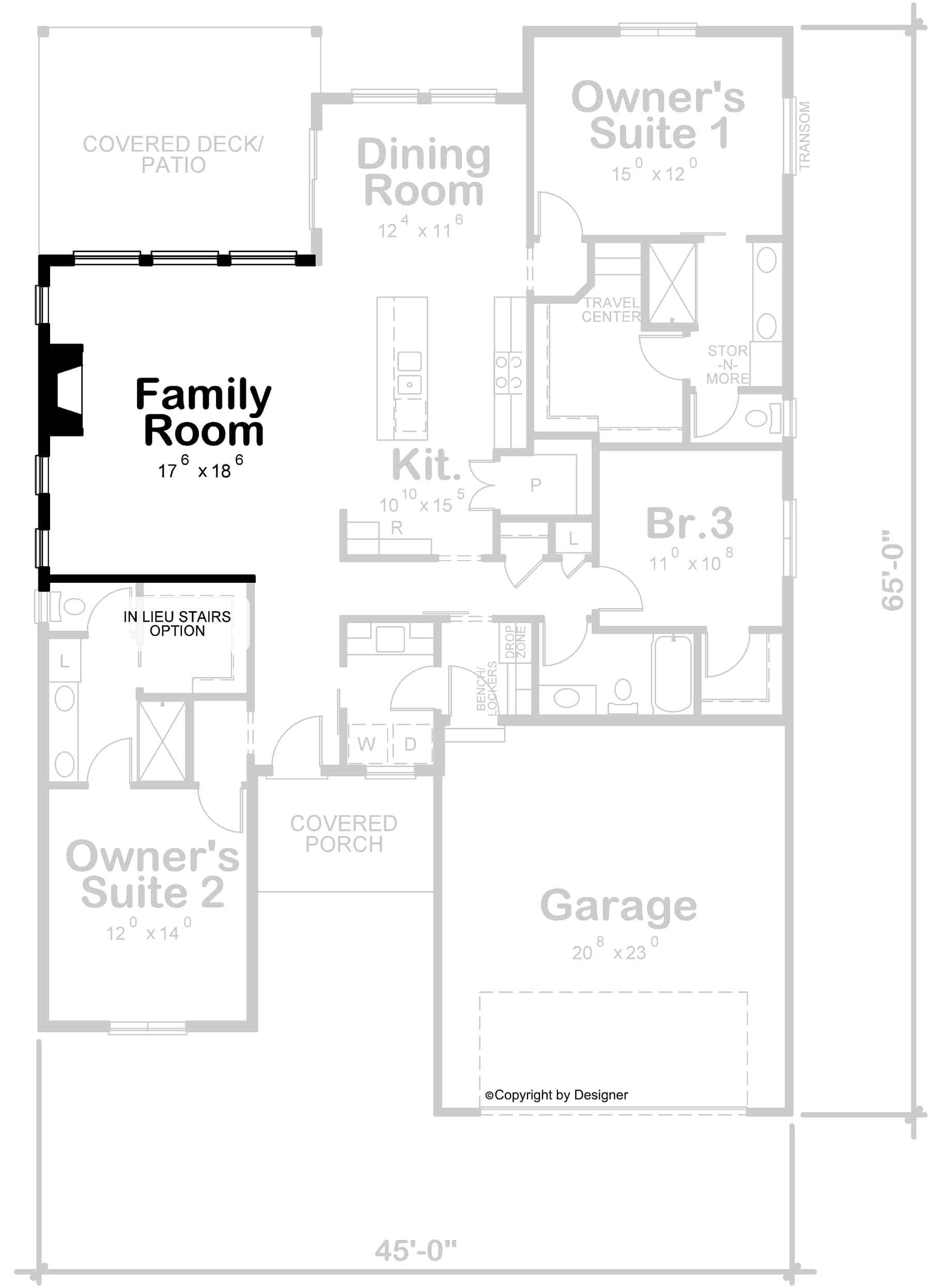 Basement Option Stair Location