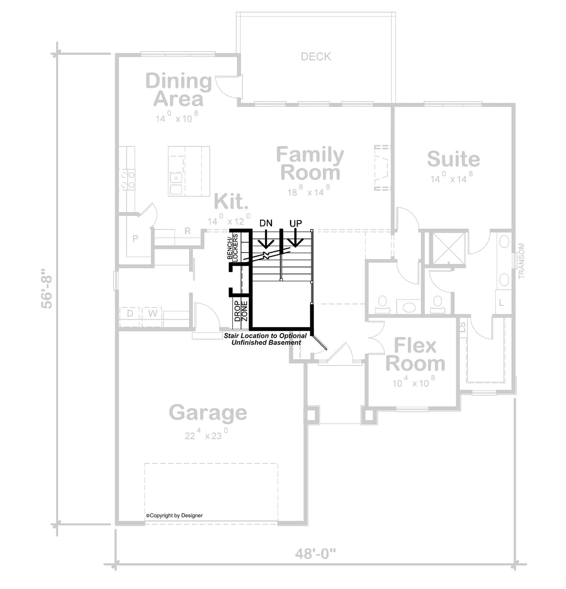 Basement Option Stair Location