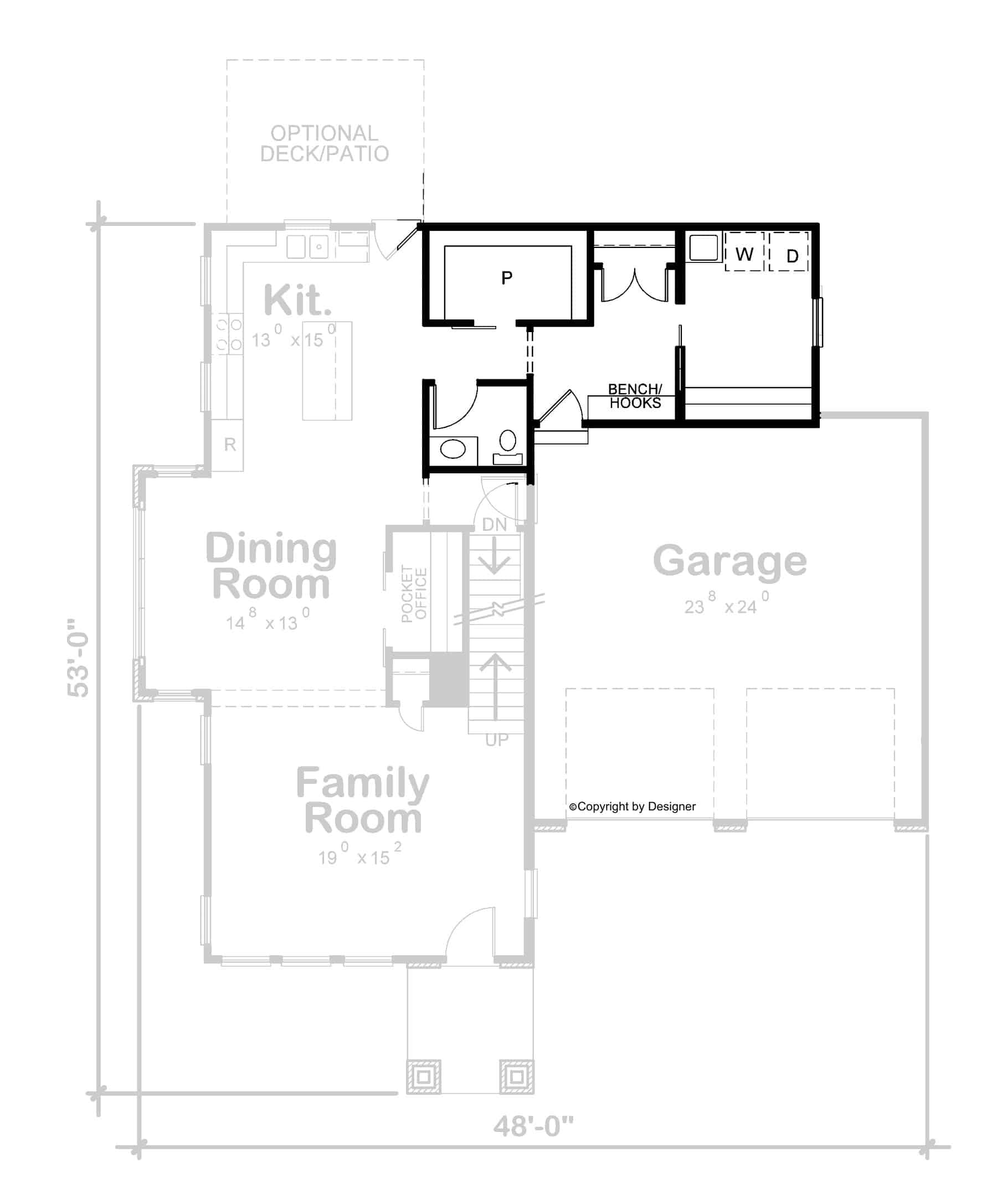 Alternative Main Level Layout